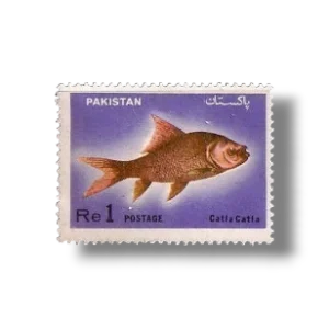 1973 PK356 Wildlife series Fishes Major Indian Carp