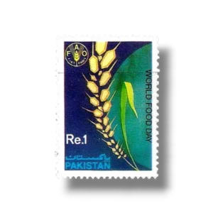 1989 PK784 World Food Day Wheat Encircling Globe