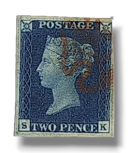 Queen Victoria - Official - Inland Revenue Queen Victoria - Two Penny Deep BlueO